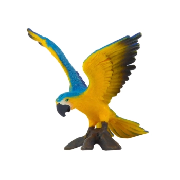 Figurka Papuga Ara Ararauna 7 cm Niebiesko-Żółta