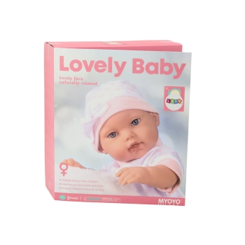 Lalka Bobas W Białej Piżamce Czapeczka Kołderka Podusia