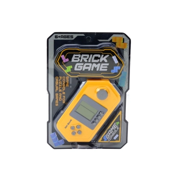 Gra Konsola Elektroniczna Tetris Brick Game Szaro - Żółta