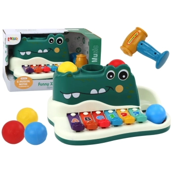 Cymbałki Pianinko Krokodyl Organki Interaktywne Instrument Edukacyjny