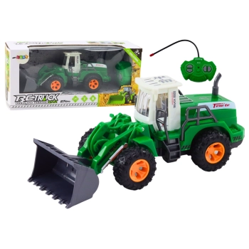 Koparka Ładowarka R/C Zdalnie Sterowana Unoszone Ramie Zielona