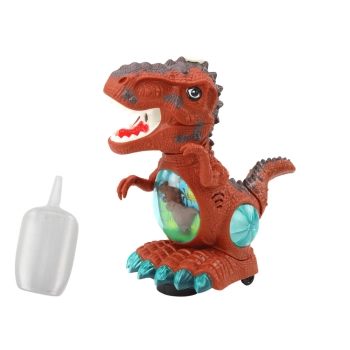 Dinozaur Tańczący Czujnik Przeszkód Światła Dźwięki Brązowy