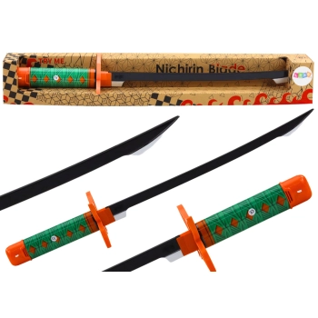 Miecz Samurajski Nichirin Na Baterie Wygodna Rękojeść Zielony Dźwięk