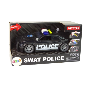 Auto Policja 1:14 Światła Dźwięki Czarne