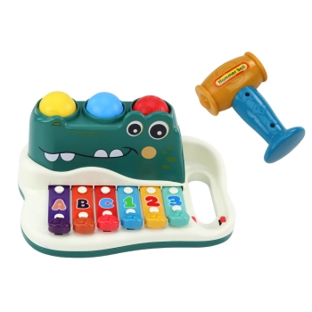 Cymbałki Pianinko Krokodyl Organki Interaktywne Instrument Edukacyjny
