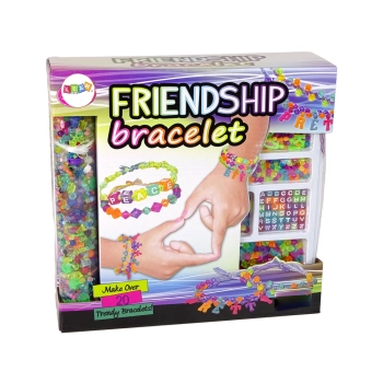 Zestaw Do Robienia Biżuterii Bransoletek DIY Koraliki Zawieszki Literki