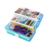 Niebieska Rozkładana Walizka Zestaw Artystyczny Kreatywny Plastyczny DIY