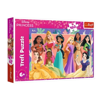 Puzzle - 160 - Prawdziwe księżniczki - Disney Princess - Trefl 15427