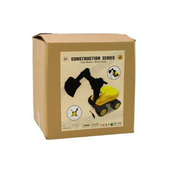 Duża Koparka Żółta Łyżka Ruchoma Obrót 360* Jeździk Budowlany