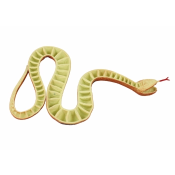 Sztuczny Gumowy Wąż Brązowy Z Czarno- Szarymi Łatkami