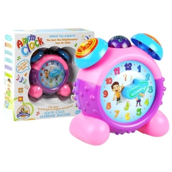 Budzik Edukacyjny Dla Malucha Nauka Godzin Różowy