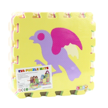 Miękkie Puzzle Mata Edukacyjna Zwierzęta Pianka EVA Kolorowe 9 el.
