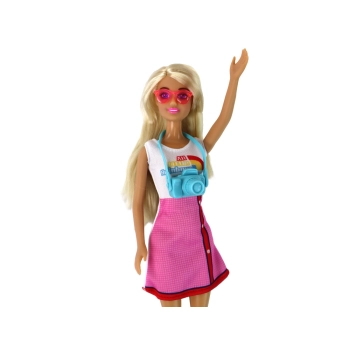 Lalki Dla Dzieci Anlily Mama i Córka Blond Włosy Hulajnoga 8 El.