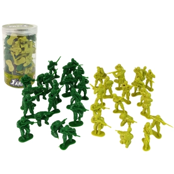 Zestaw Militarny Żołnierze Zielony 40 El.