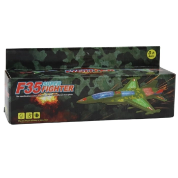 Myśliwiec Militarny F35 Jeżdżący Światła Dźwięki Czarny