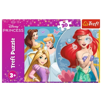 Puzzle - 30 - Piękny dzień księżniczek - Disney Princess - Trefl 18308