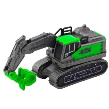 Pojazd Budowlany Koparka Ładowarka Spychacz Zielony Napęd Mix