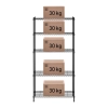 Regał magazynowy druciany ażurowy kolor czarny 180x90x35cm do 150kg