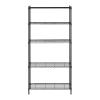 Regał magazynowy druciany ażurowy kolor czarny 180x90x35cm do 150kg