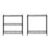 Regał magazynowy druciany ażurowy kolor czarny 180x90x35cm do 150kg