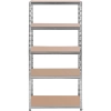 Regał magazynowy metalowy 5 półek 875 kg 90 x 60 x 180 cm szary