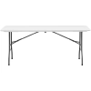 Stół cateringowy ogrodowy składany biały do 150 kg 180 x 75 x 74 cm