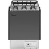 Piec do sauny elektryczny 3-6 m3 do 110C 400 V 4.5 kW czarno-srebrny