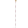 Mini pryzmat lustro dalmiercze geodezyjne z tyczką i podstawą srebrna powłoka śr. 3,6 cm 1,26 m