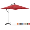 Parasol ogrodowy na wysięgniku kwadratowy 250 x 250 cm bordowy