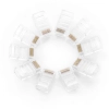Wtyczka końcówka skrętki RJ45 8P8C UTP Cat. 5 5e przezroczysty 100szt.