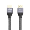 Kabel przewód HDMI 2.1 8K 60 Hz 48 Gbps 4K 120 Hz 2K 144 Hz 5 m srebrny