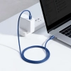 Kabel przewód do szybkiego ładowania i transferu danych USB-C USB-C 100W 1.2m niebieski