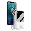 Powerbank z szybkim ładowaniem 20000mAh 20W QC-PD-SCP-FCP kabel Iphone Lightning biały