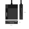Czytnik kart pamięci SD / micro SD / CF / MS wtyczka USB 3.0 - czarny