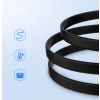 Kabel przewód płaski kątowy SATA 1.0-3.0 do 5Gb/s 0.5m - czarny