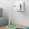 Szybka ładowarka sieciowa USB-C + USB 36 W Quick Charge 4.0 Power Delivery biały