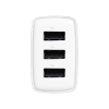 Ładowarka sieciowa Compact 3x USB 17W biały