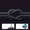 Kabel przewód w oplocie do iPhone USB-C - Lightning PD 20W 1.2m czarny