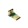 Wtyczka kątowa łącznik do kabla przewodu HDMI czarny