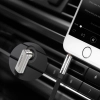 Płaski kabel przewód audio AUX 3.5mm mini jack 3m srebrny