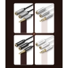 Rozdzielacz kabla słuchawkowego 2x AUX 3.5mm mini jack 25cm czarny