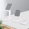 Stojak podstawka składana na telefon tablet 4-8'' na biurko biały