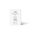 Przejściówka adapter gniazdo z wtyczki USB-C na USB czarny