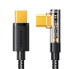 Kątowy kabel USB-C do szybkiego ładowania i transferu danych 100W 1.2m czarny