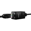 Złączka łącznik kabli sieciowych Ethernet RJ45 czarna ZESTAW 10szt.