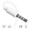 Zestaw słuchawkowy X10S przewodowe słuchawki mini jack 3.5mm biały