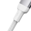 Wytrzymały kabel do iPhone A10 Series w oplocie USB-C - Lightning 20W 2m biały