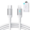 Wytrzymały kabel do iPhone A10 Series w oplocie USB-C - Lightning 20W 2m biały