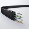 Płaski kabel sieciowy patchcord RJ45 LAN Ethernet Cat. 6 2m czarny