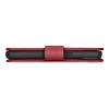 2w1 etui skórzany pokrowiec z klapką iPhone 14 Pro Max Anti-RFID Wallet Case czerwony
